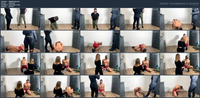 Boots Ballbusting And Ball Flogging - ATHLETEBALLBUSTING - MP4