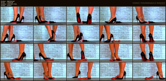 207 Goddess Amber Lick Your Cum From The Soles Of My Louboutin Heels - Bug Cam - UNDER AMBER - MP4