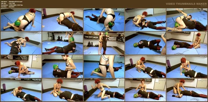 Bellaluxx Ropes Cuffs Bondage Wrestling - BAY DOJO PRODUCTIONS - MP4