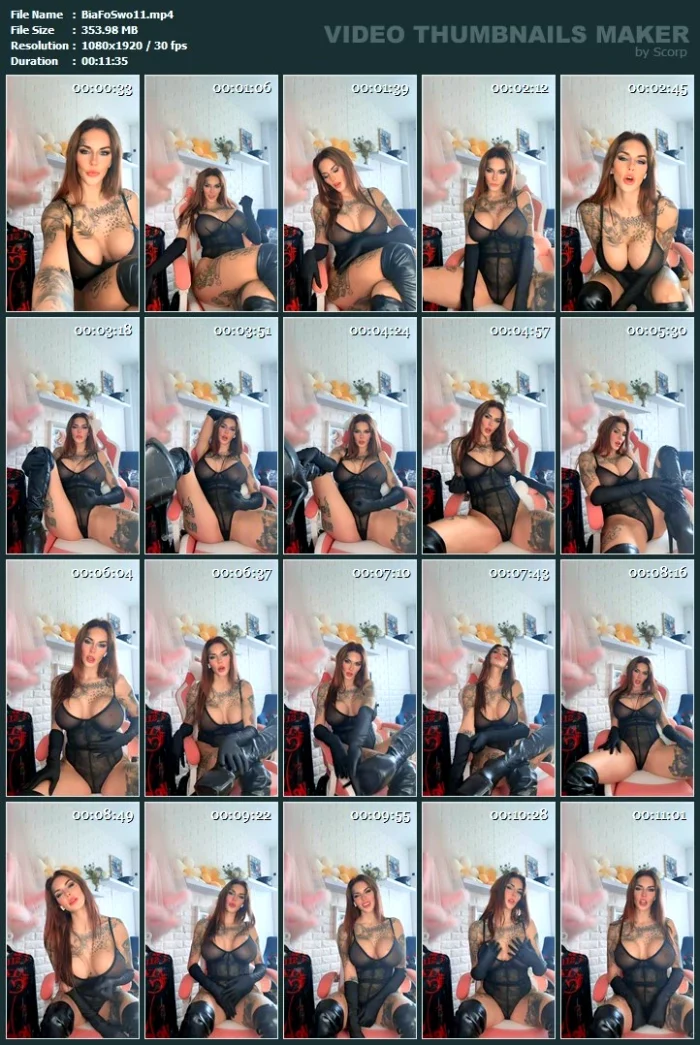 Eat All Your Cum With Me! CEI JOI - BIANKA FOX / EMI BOUCHER / GODDESS BIANKA - MP4