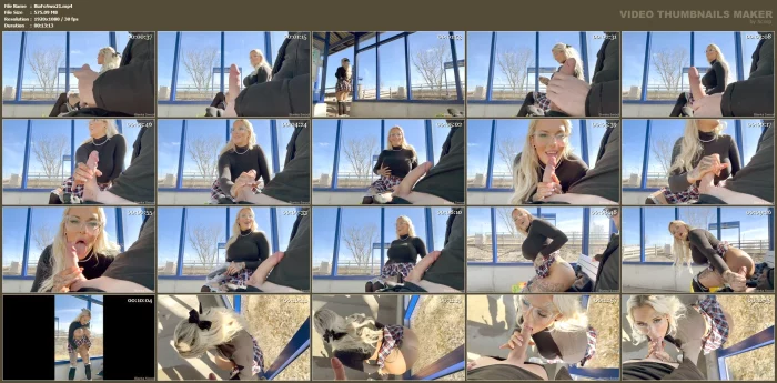 I Risked My Life Sucking This Stranger At The Train Stop Next To People - BIANKA FOX / EMI BOUCHER / GODDESS BIANKA - MP4