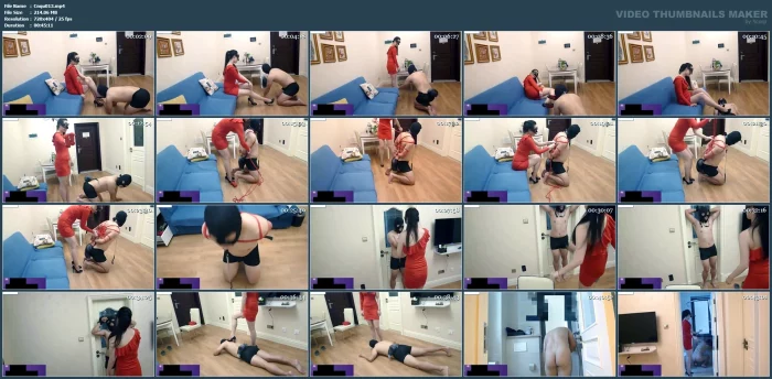 Qingdao Mistress Vivi Makes Loser Undergo Dog Training Vivis - CNQUEENS / CHINESE FEMDOM GODDESS - MP4