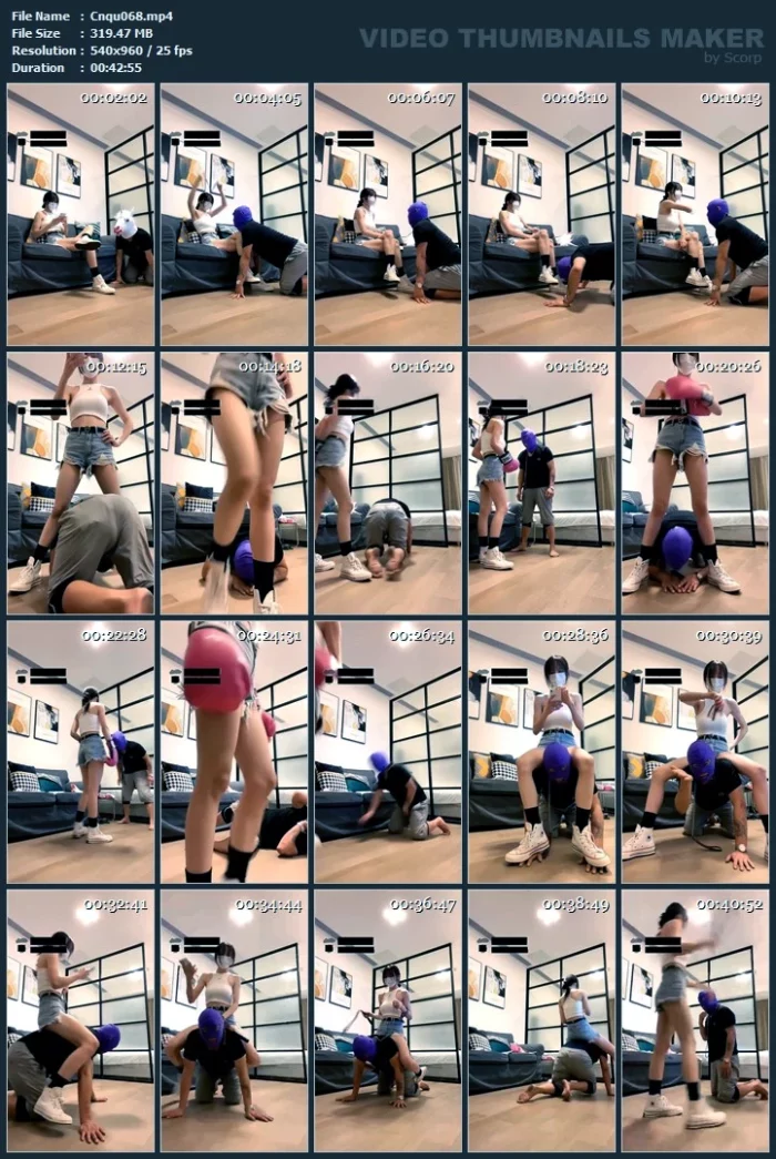 Dog Training And Boxing Session By Beautiful Chinese Goddess Meixue - CNQUEENS / CHINESE FEMDOM GODDESS - MP4
