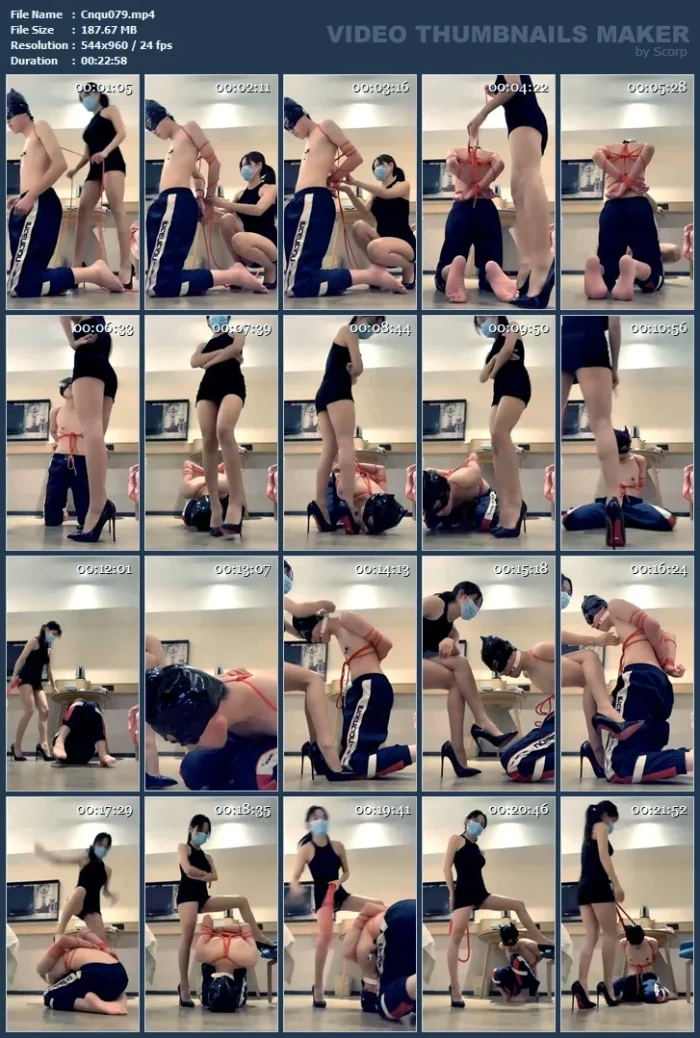 Mistress Su Ties Up And Humiliates Student Slave - CNQUEENS / CHINESE FEMDOM GODDESS - MP4