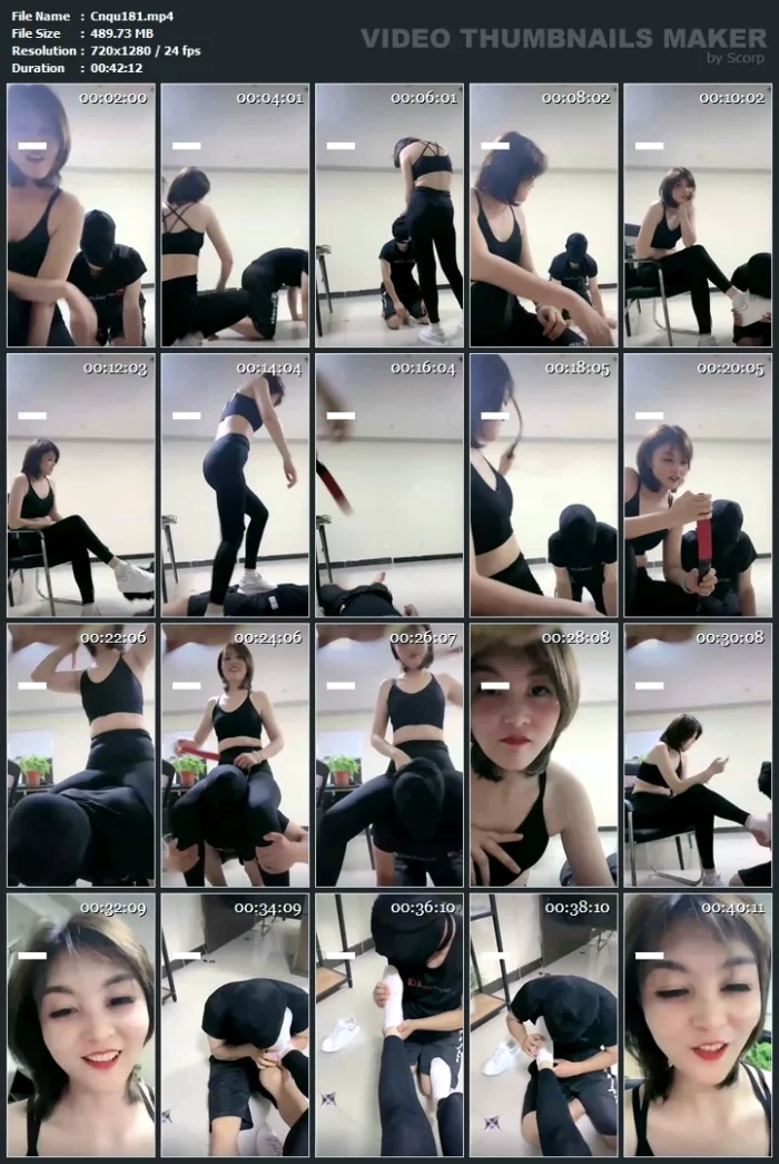 Gym Goddess Gu Ye Beats And Dominates Pathetic Horny Slave - CNQUEENS / CHINESE FEMDOM GODDESS - MP4