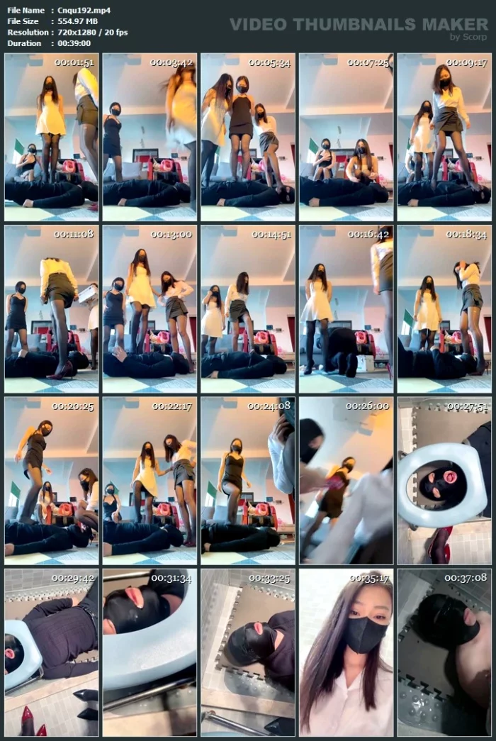 Goddess Ella Femdom Video - 3 Goddesses Teach Slave How To Be Their Sewer - CNQUEENS / CHINESE FEMDOM GODDESS - MP4