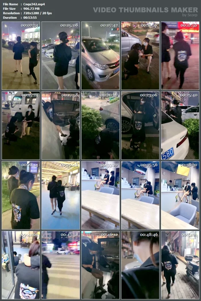 Goddess Dan Zu Zong - Outdoor Public Humiliation Of Fat Female Slave At Night - CNQUEENS / CHINESE FEMDOM GODDESS - MP4