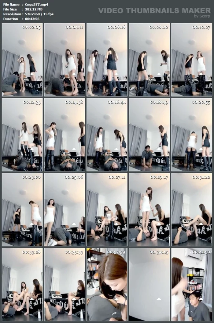 Goddess Yi Nan And Her Friend Humiliate Short Overweight Loser - CNQUEENS / CHINESE FEMDOM GODDESS - MP4