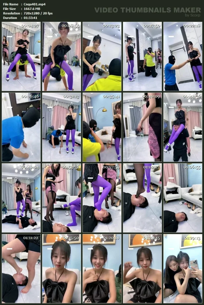 Double Domme Session With Two Lowly Slaves - CNQUEENS / CHINESE FEMDOM GODDESS - MP4