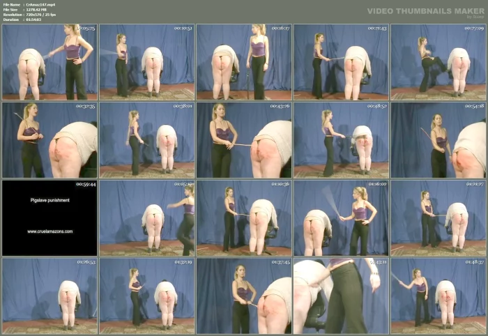 Pigslave Punishment - CRUELAMAZONS - MP4