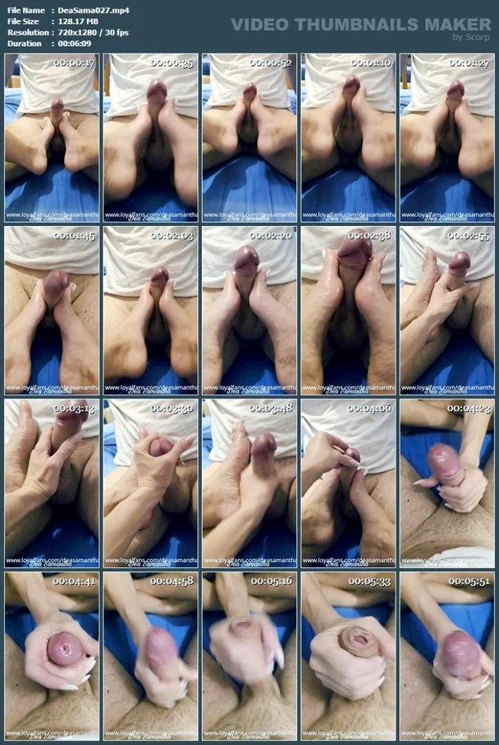 Foot Job Plus Hand Job - DEA SAMANTHA - MP4