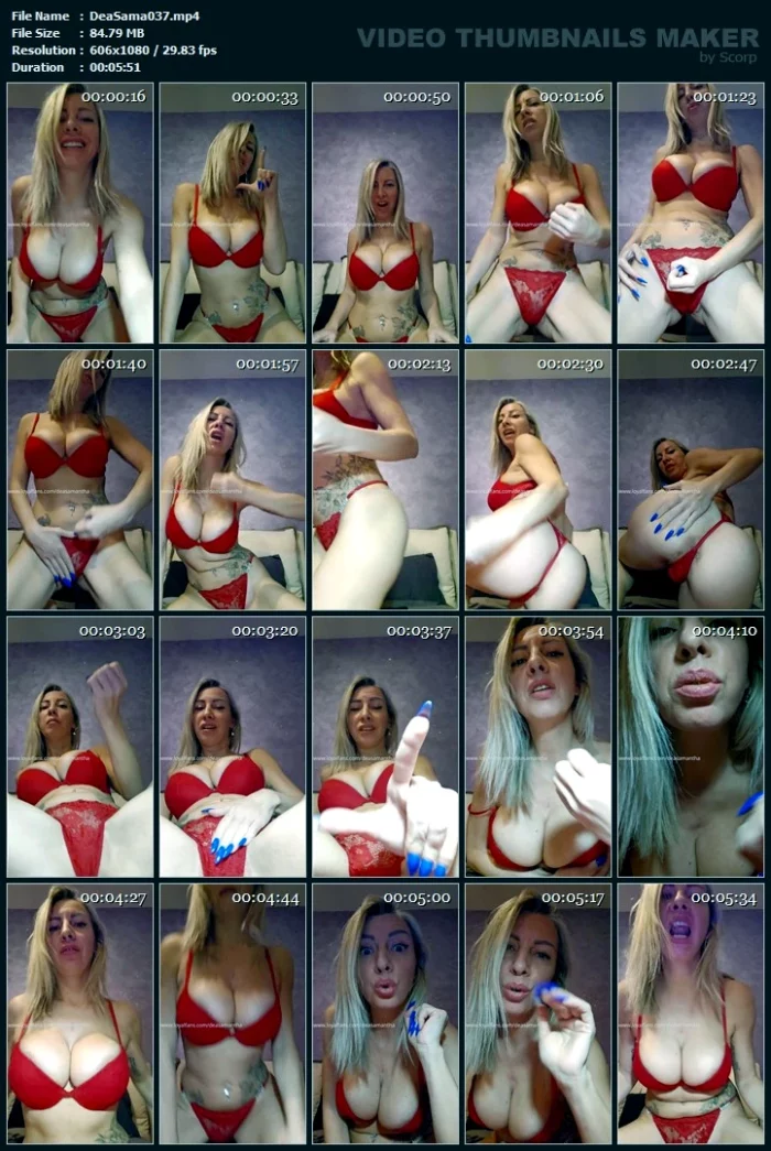 Watch Me, Jerk Off, Cum... Then Lick Me - DEA SAMANTHA - MP4