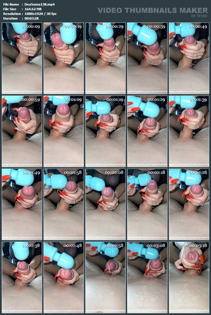 Playing With The Vibrator On My Slave's Penis Baki Cum Cintrol - DEA SAMANTHA - MP4