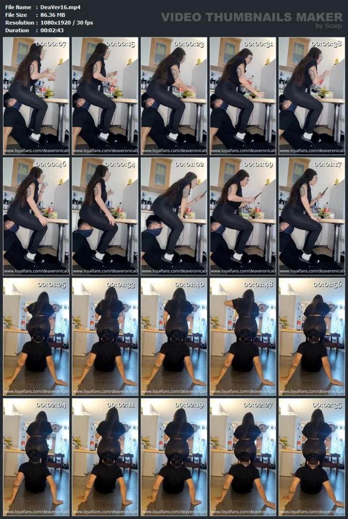 Enjoying Breakfast While Sitting On My Slave's Face - DEA VERONICA / MISS GC - MP4