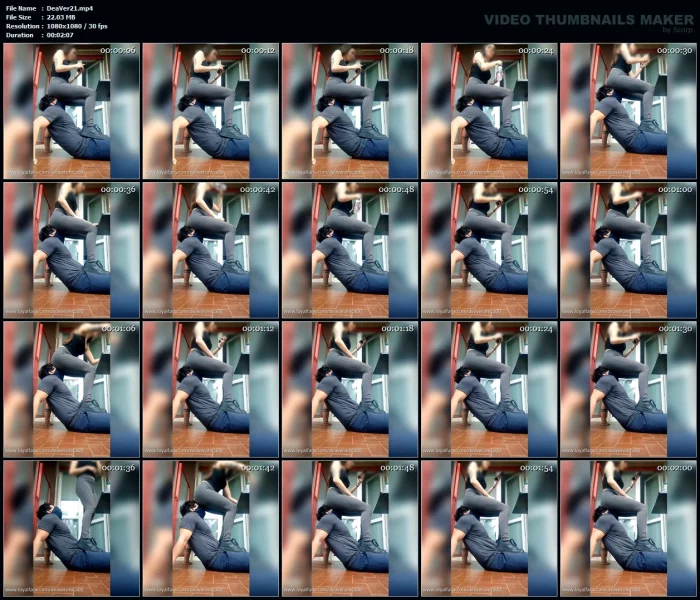 Facesitting On The Balcony - DEA VERONICA / MISS GC - MP4