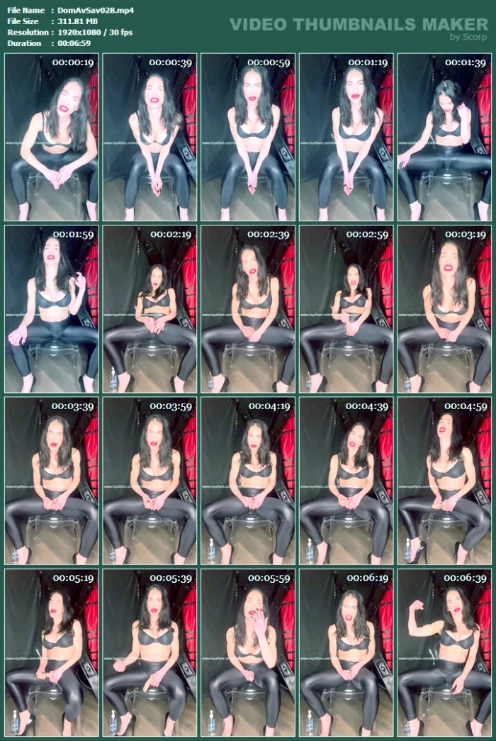 Erotic Hypnotic Jerk Off Instructions - DOMINA AVA SAVAGE - MP4