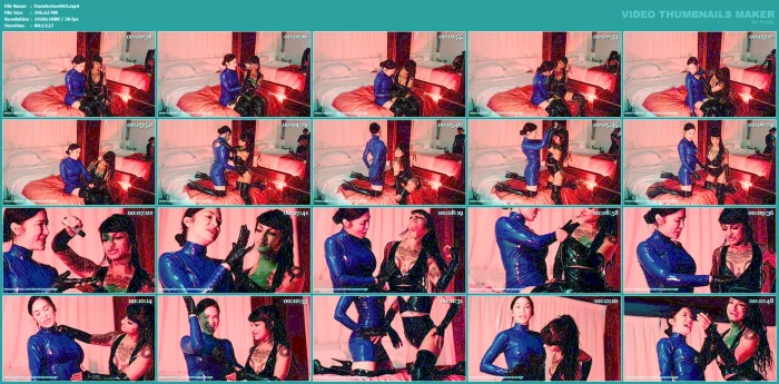 Hot Dom Latex Rub - DOMINA AVA SAVAGE - MP4