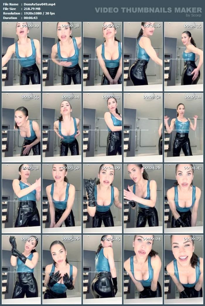 I'm In Toronto And I Am Shining My Latex - DOMINA AVA SAVAGE - MP4