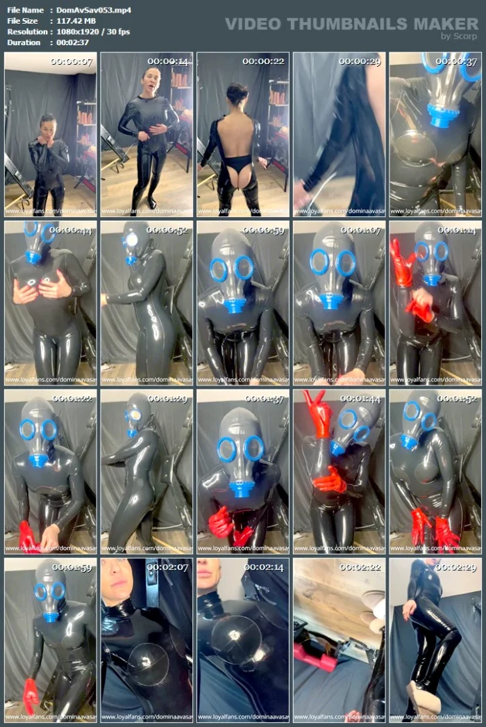Latex - DOMINA AVA SAVAGE - MP4
