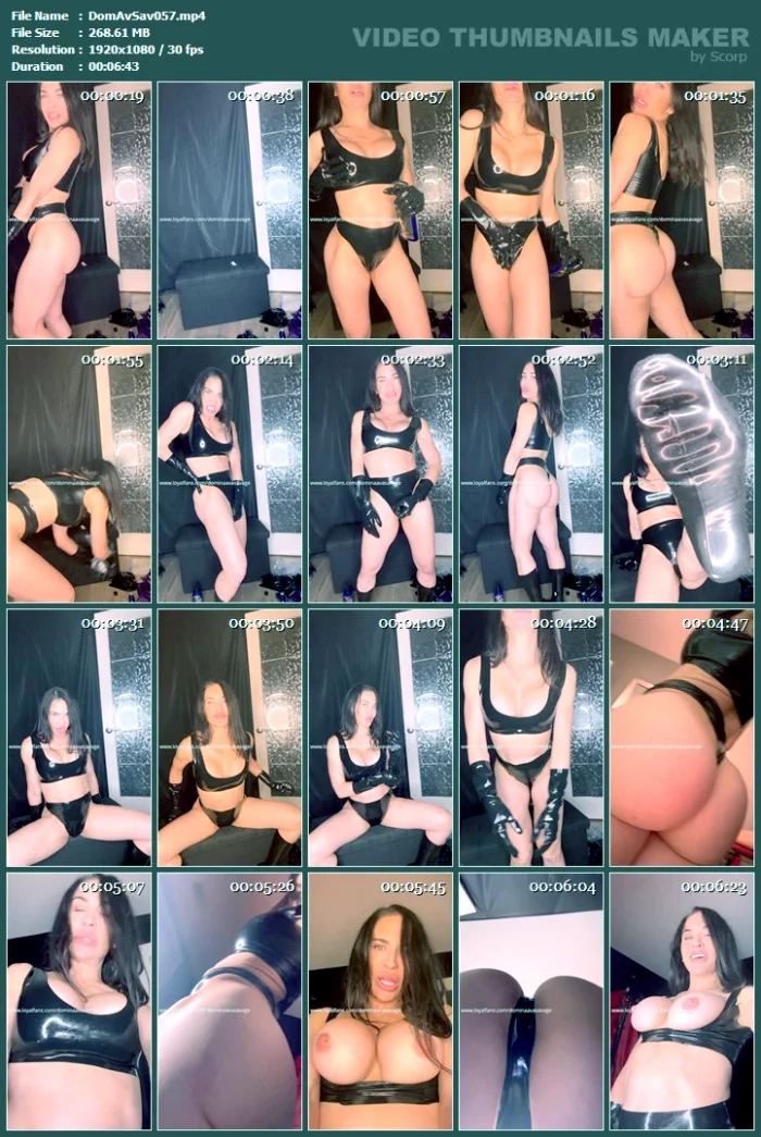 Latex JOI POV Cum Countdown - DOMINA AVA SAVAGE - MP4