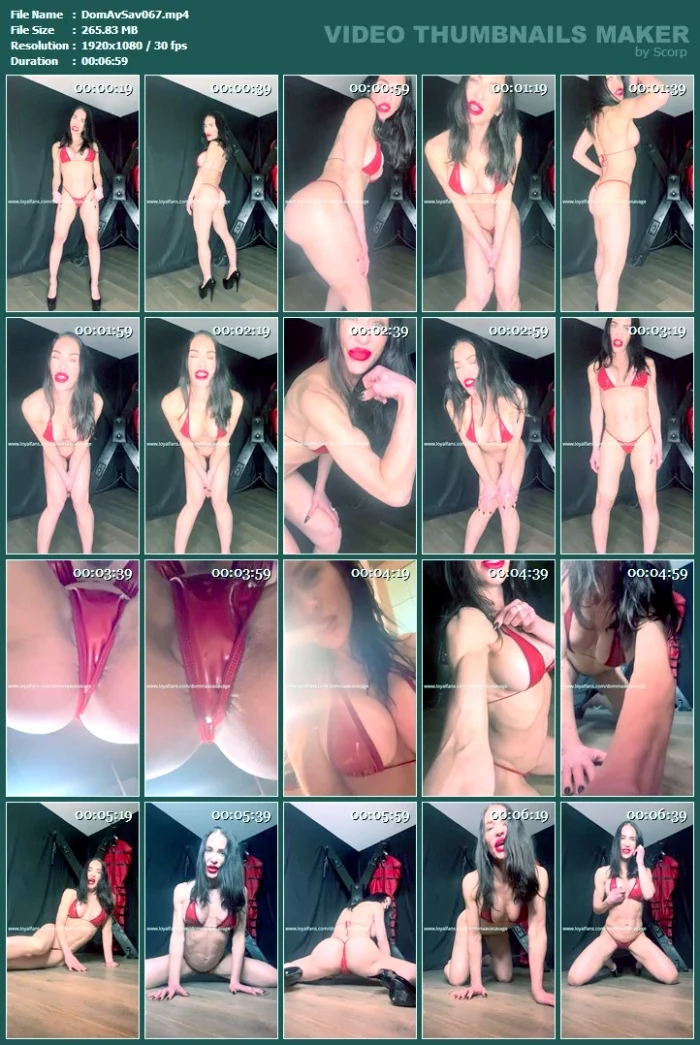 Muscle Worship - DOMINA AVA SAVAGE - MP4