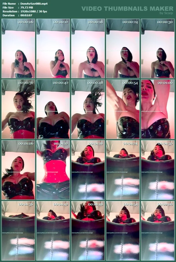 POV Facesitting - DOMINA AVA SAVAGE - MP4