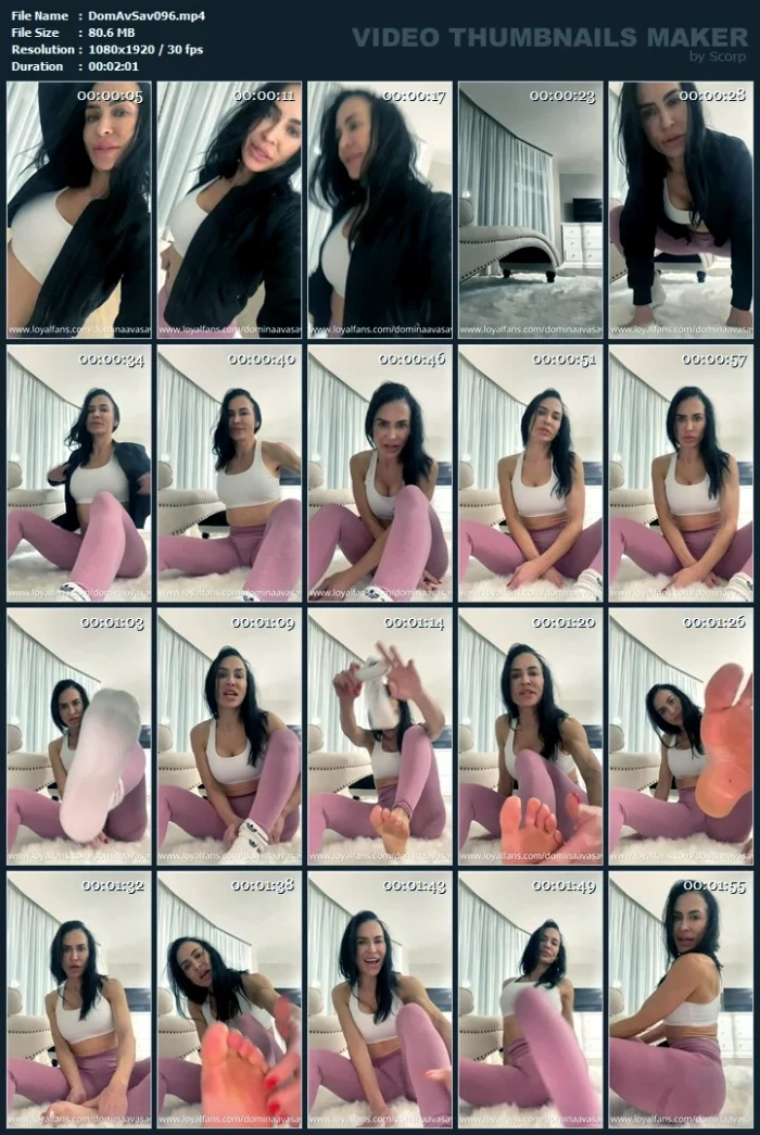 Smell & Clean My Superior Feet - DOMINA AVA SAVAGE - MP4