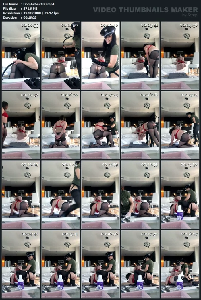 Spanked And Fucked This Lil Bitch!! - DOMINA AVA SAVAGE - MP4