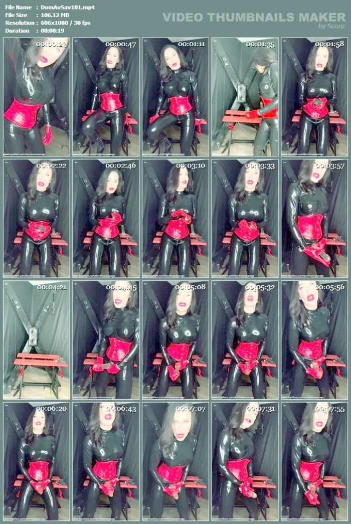 SPH JOI Instruction & Chastity Training - DOMINA AVA SAVAGE - MP4