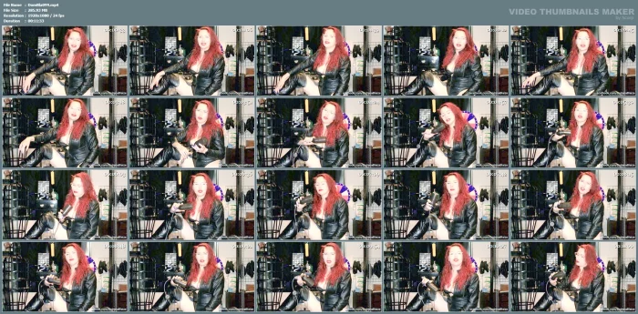 Domina's Milking Machine Tease - Surrender To Leather - Clad Ecstasy In The Dungeon - DOMINA BLAIZE - MP4