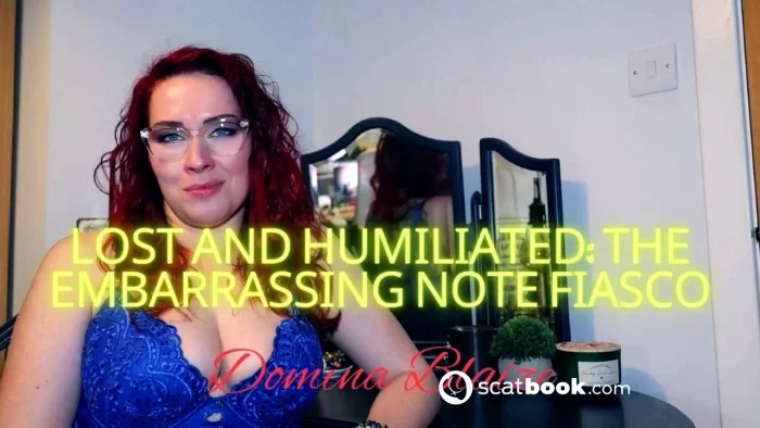 Lost And Humiliated - The Embarrassing Note Fiasco - DOMINA BLAIZE - MP4
