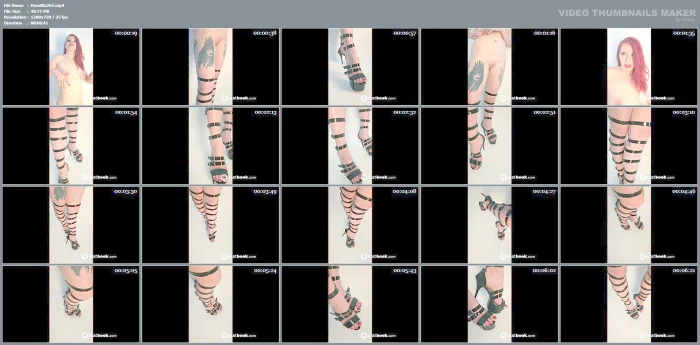 Naked Foot Worship - DOMINA BLAIZE - MP4