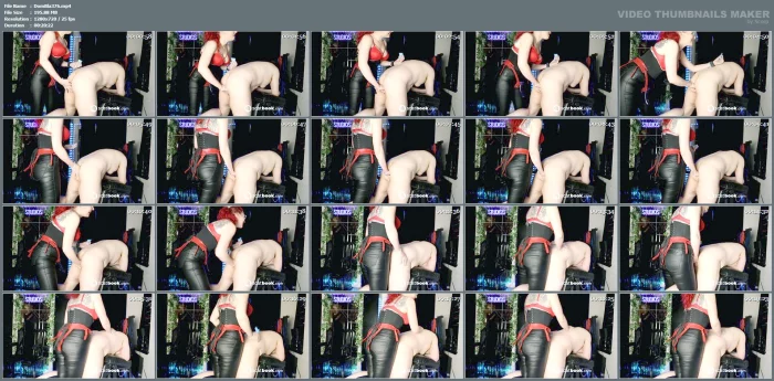 Slave Pegging Session Recording - DOMINA BLAIZE - MP4