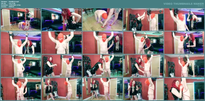 Slave Punishment And CBT In Latex By Domina Blaize - DOMINA BLAIZE - MP4