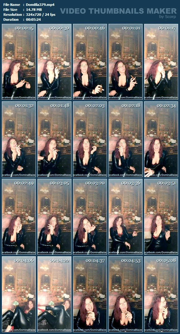 Smoking Cigars - DOMINA BLAIZE - MP4