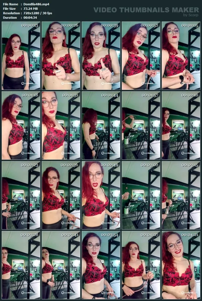 Whipping Punishment Fantasy - DOMINA BLAIZE - MP4