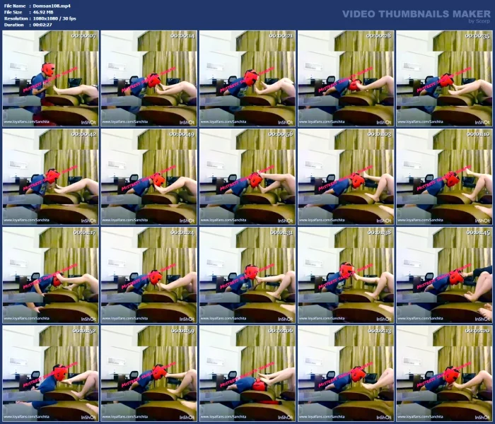 Kicking On His Face and foot Gagging - DOM SANCHITA SHARMA / MISTRESS SANCHITA - MP4