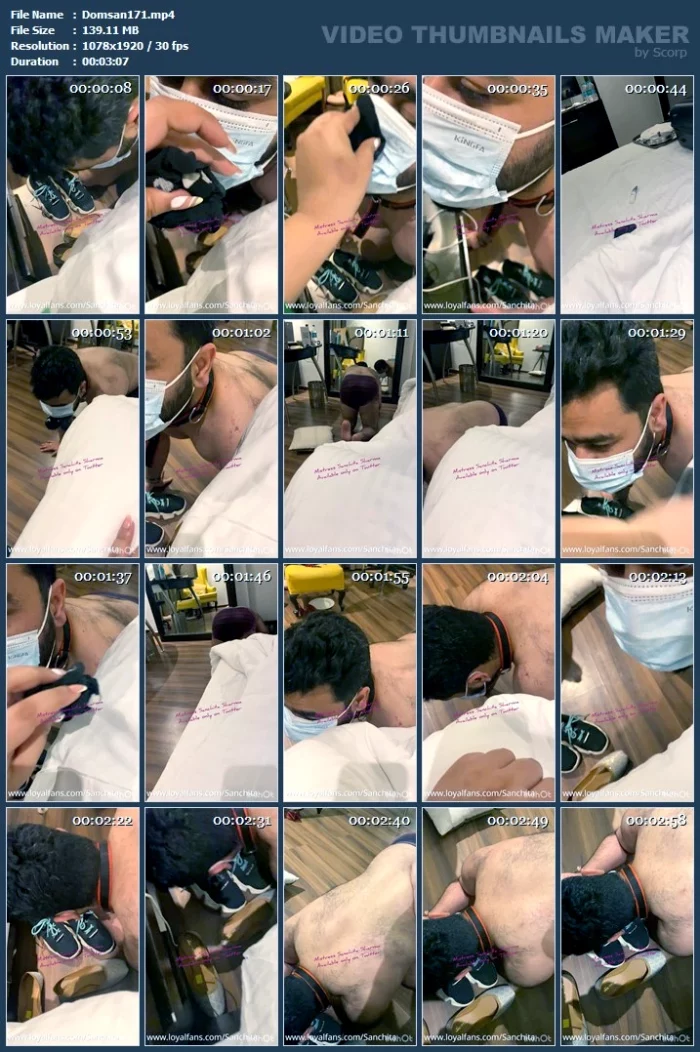 See How Loser Desperate For My Used Socks - DOM SANCHITA SHARMA / MISTRESS SANCHITA - MP4