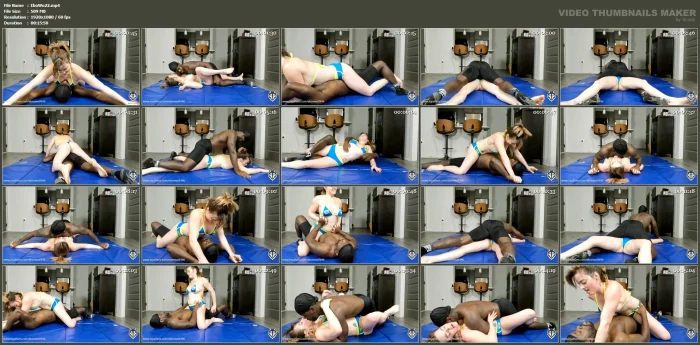 New Sensual Wrestling Clip With Sage Pillar - EBON WOLF - MP4