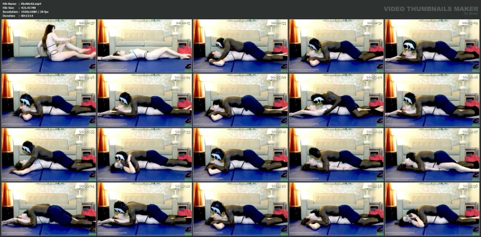 Ziva Pinned And Teased On The Mats - EBON WOLF - MP4