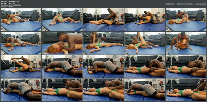 Aria Nicole - Pinned, Stretched, And Teased - EBON WOLF - MP4