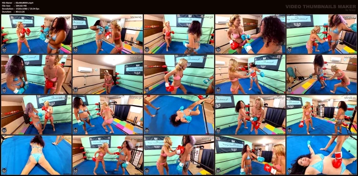 Constance & Kimchi - Bikini Boxing Showdown - EBON WOLF - MP4