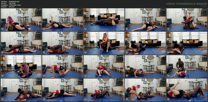 Vicky Vix Takes Down Ebon - EBON WOLF - MP4