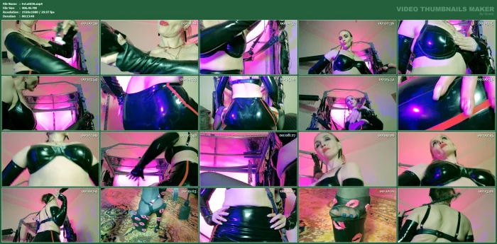 Eva Latex Femdom Solo Fetish Bdsm Kink Mistress Gonzo Rubber Heels Hot Big Ass Milf - EVA LATEXXX - MP4