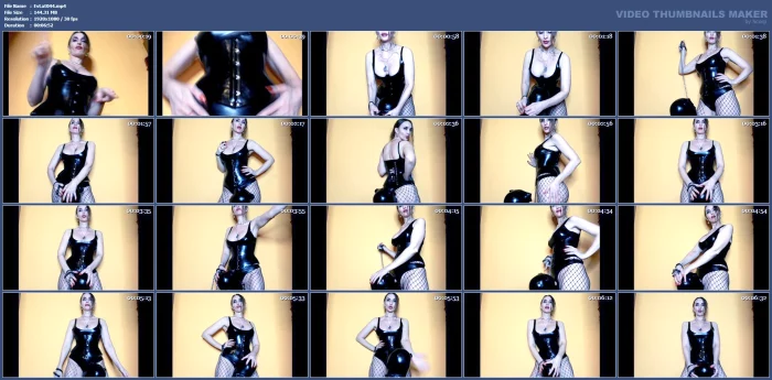 Facefuck Femdom Milf Eva Latex Dominatrix Fetish Goddess Mistress Slave Rubber Big Ass Lick Pussy - EVA LATEXXX - MP4