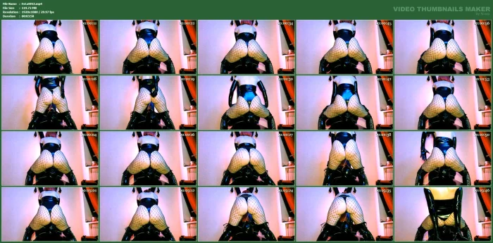 Femdom Facesitting Eva Latex Pink Hair Milstress Big Ass Milf Rubber Slave Facefuck - EVA LATEXXX - MP4