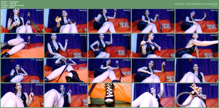 Femdom Mistress Domina Eva Latex Bdsm High Heels Solo Big Ass Milf Footfetish - EVA LATEXXX - MP4