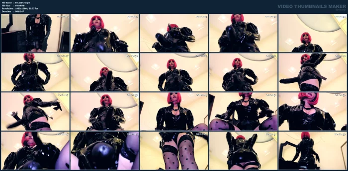 Strapon Fetish Latex.Mistress Eva Latex Solo Milf Pink Hair - EVA LATEXXX - MP4