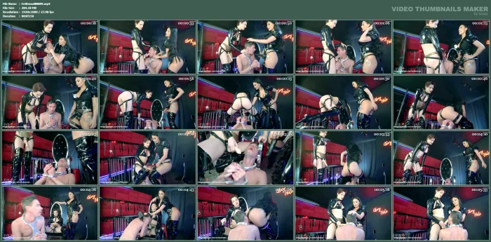 Mouthfucking Sadistic Fun By Two Dommes - EVIL WOMAN / FCHDOMMES / FETISH CHATEAU DOMMES - MP4