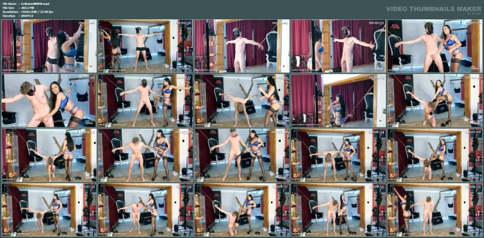 Never Provoke A Dominatrix - Hard Ballbusting - EVIL WOMAN / FCHDOMMES / FETISH CHATEAU DOMMES - MP4